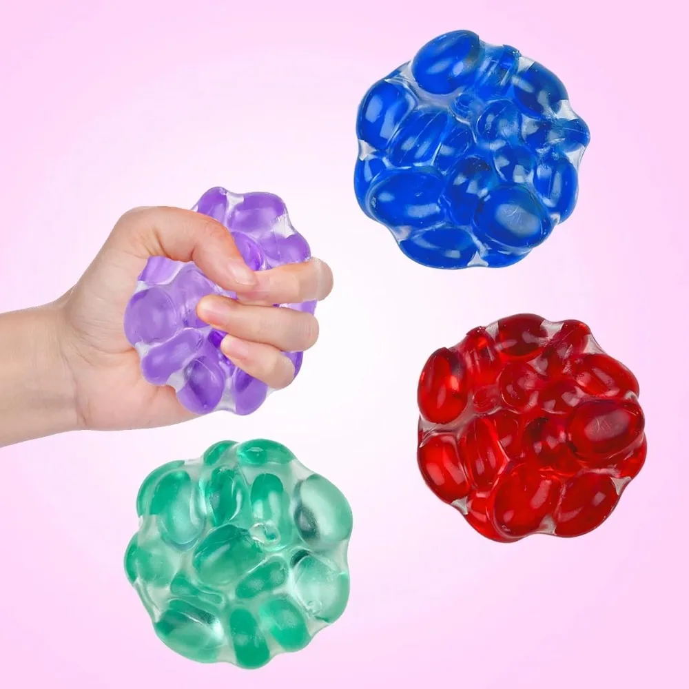 Neuer weicher bunter Lärm-Stressball, knuspriges Quetschspielzeug zur Angstlinderung, formbares Zappelspielzeug für Erwachsene und Kinder, Entspannungsgeschenk