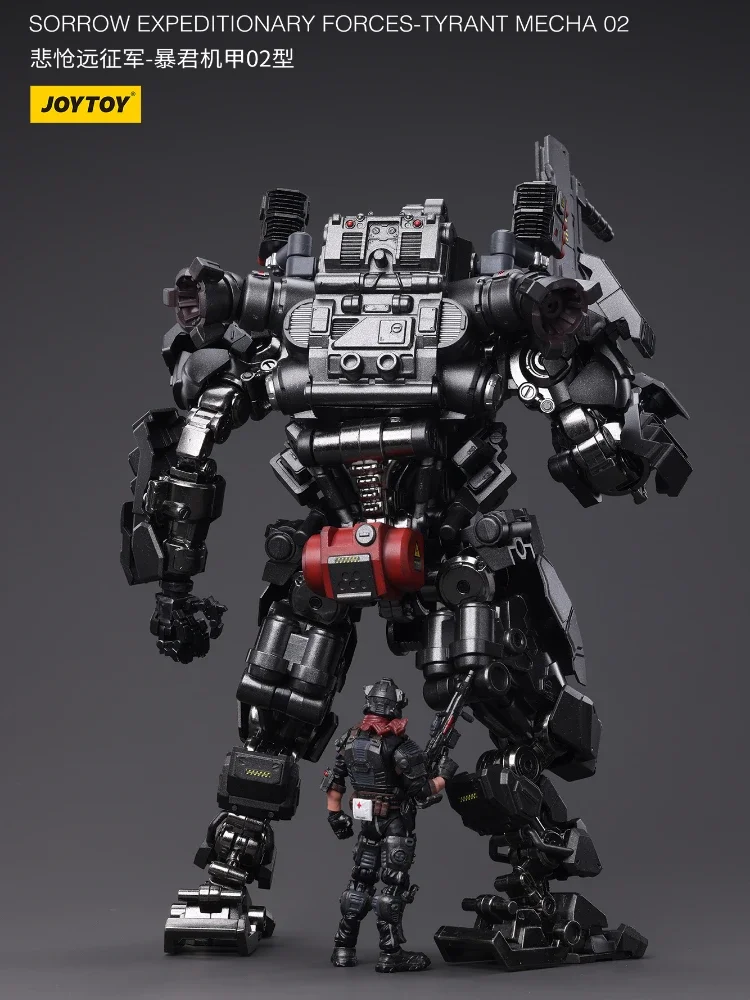 

JOYTOY-figura acción las fuerzas expedicionales, modelo colección Anime Mecha, tirano Mecha 02