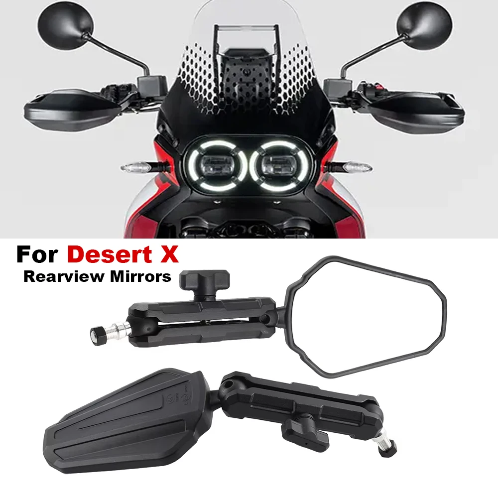 

For Ducati Desert X 2022 2023 2024 New Motorcycle Accessories Foldable Rearview Mirror Side Mirrors a pair