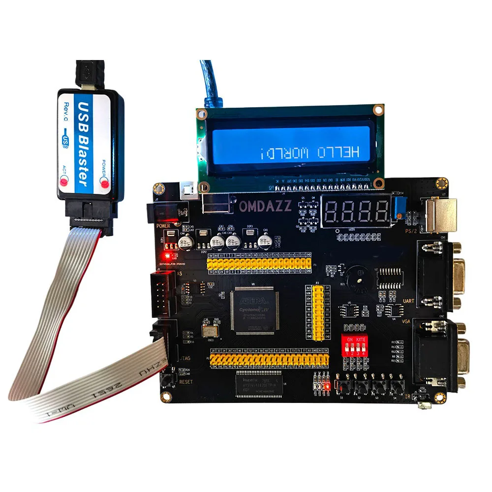 

EP4CE6E22 FPGA Development Board USB JTAG Programmer Kit, VGA UART PS2 Interfaces, Electronic Design Learning, Altera CycloneIV