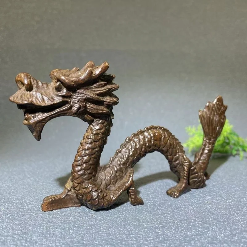 

Antique Solid Chinese Dragon Green Dragon Ornaments Zodiac Dragon Ornaments Study Pen Holder Pen Rest Paperweight Study Room Dec