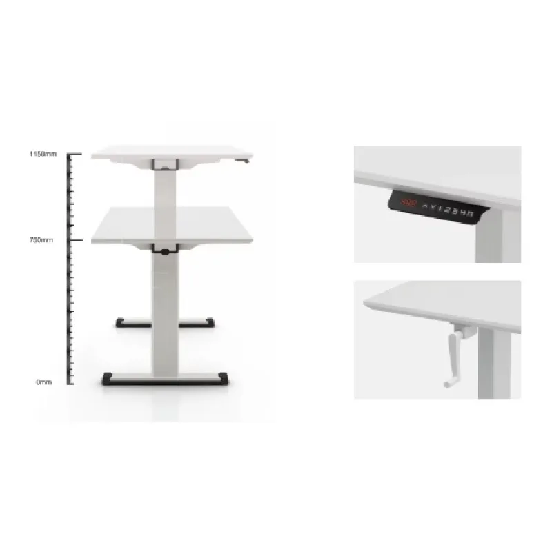

Modern Simple Office Partition Station Elevated Standing Desk Height Adjustable Study Desk Ergonomics Electric Computer Desk