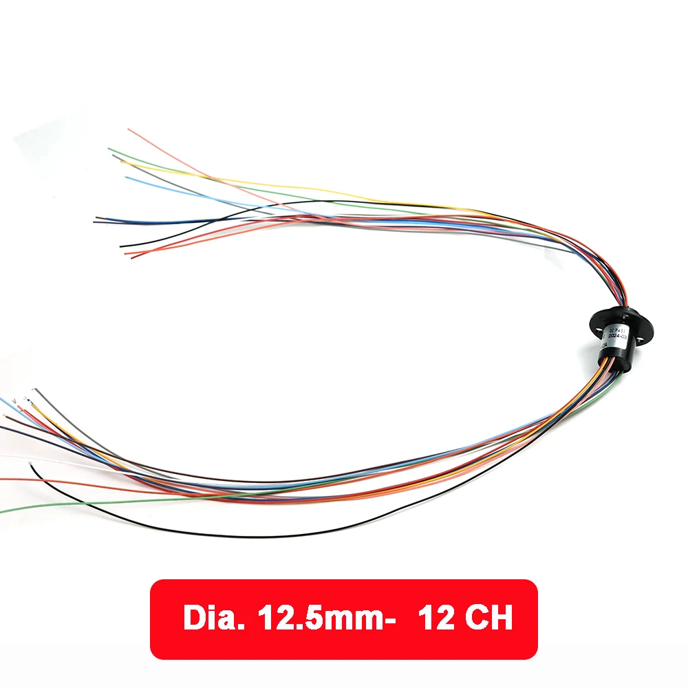 2/4//6/8/12/18 Kanaals Micro Draaien Slip Ring 2A Diameter 12.5mm Voor RC Graafmachine Model DIY PTZ Gimbal Elektrische Collector Ringen