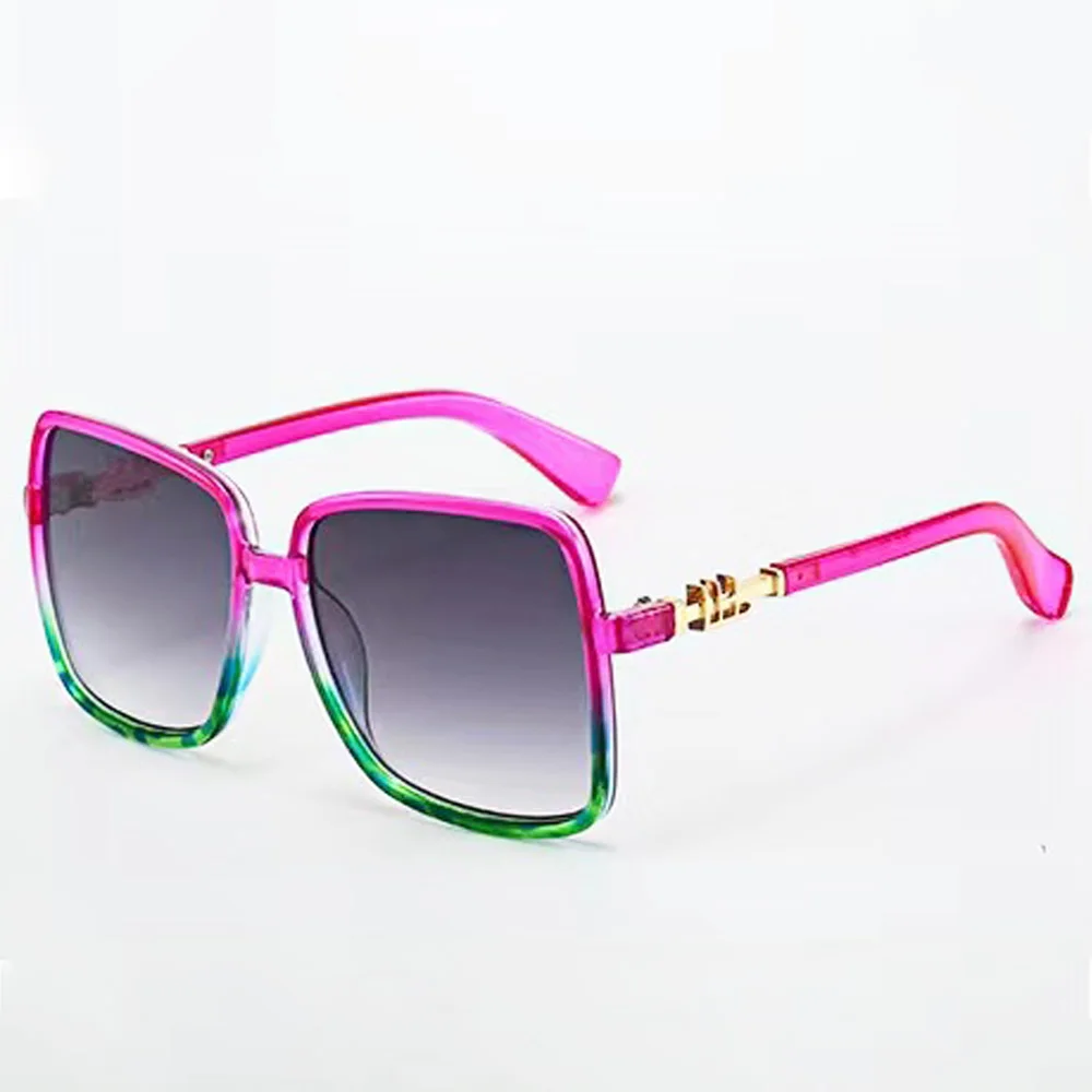 Retro Fashion Square Frame Sunglasses For Men Women Blue Light Blocking Shades UV400 Sun Glasses Vintage Decorative Sun Glasses image 3