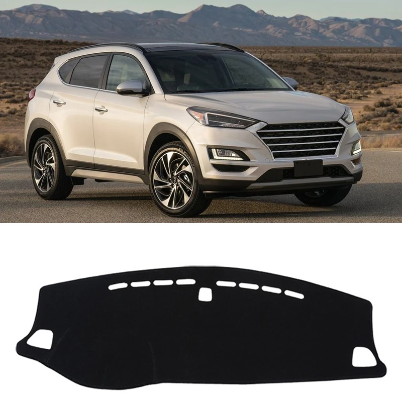 For Hyundai Tucson TL 2019 2020 2021 Dash Mat Sun Shade Anti-UV Carpet Car Accessories Dashboard Cover Dashmat Cushion Protector