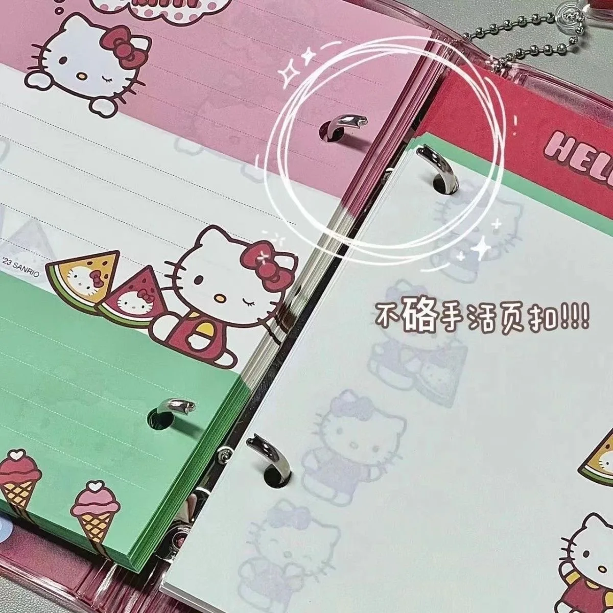 Sanrio Hello Kitty Notebook Kawaii CartoonNotepad Cute Diary School Stationery SuppliesStudent Hand Ledger Gifts