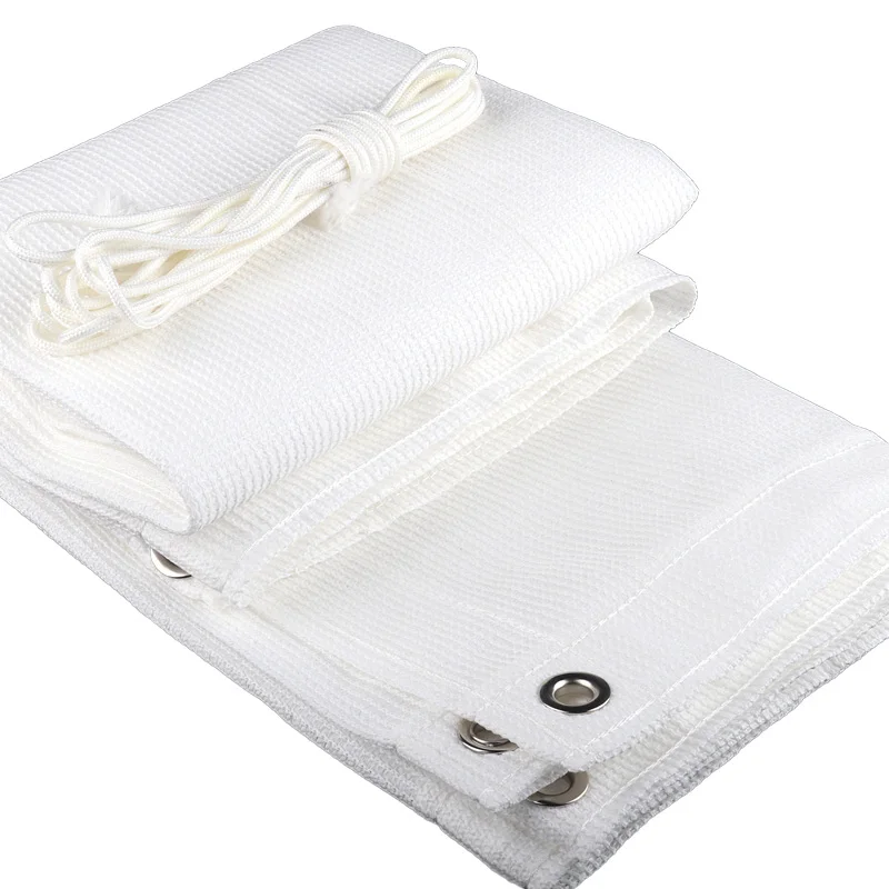 White HDPE Sunshade Net Balcony Privacy Screen Fence Windscreen Cover Fabric Shade Netting Anti-UV Patio Backyard Porch Railing