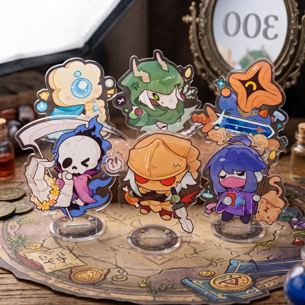 Slay the Spire 2 Acrylic Stand Ironclad Silent Watcher Chibi Figure Double Sided Desktop Ornament Keychain Game Collectible Gift