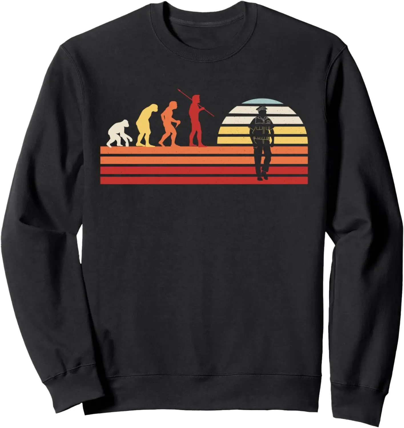 

Retro Thin Blue Line - Vintage Enforcement Police Officer Sweatshirt