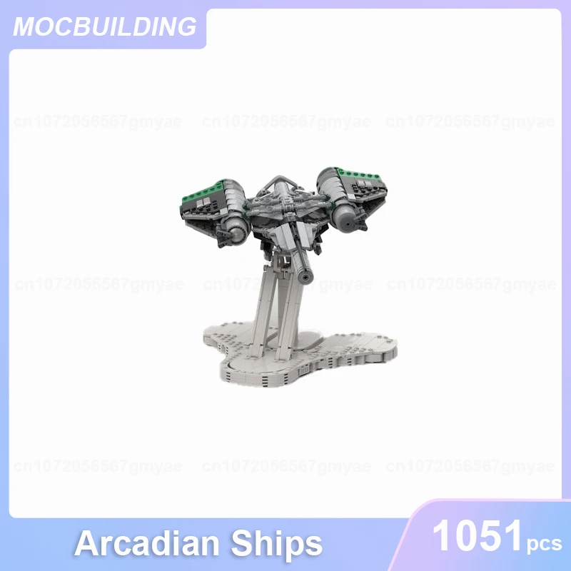 Arcadia Class Jumpship Series Arcadian Ships Model MOC Building Blocks Diy Assemble Bricks Space Educational Toys Gifts 1051PCS