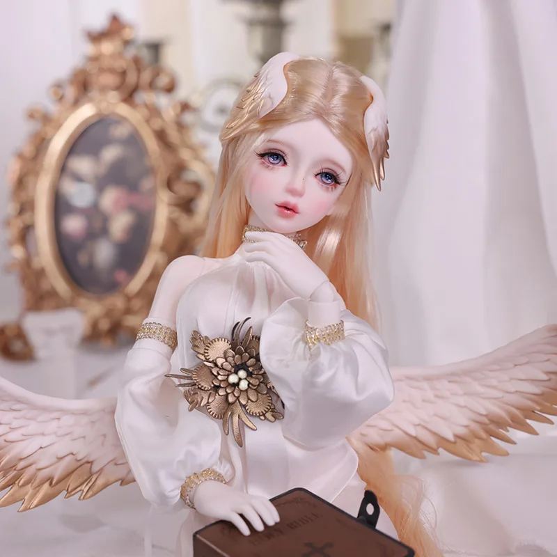 판타지 엔젤 1/4 우리엘 풀세트 A BJD 인형 마법의 날개 수지 장난감