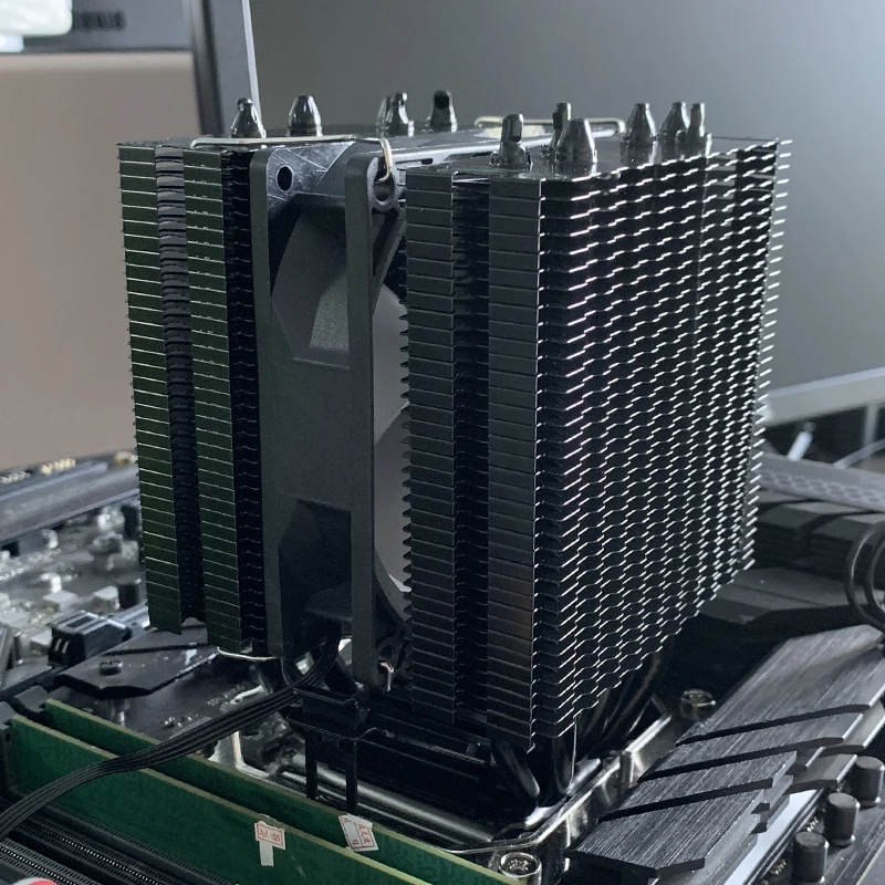6 heatpipes X99 CPU enfriador de aire torre PC radiador Intel LGA 1700 2011 1200 1366 115X X79 E5 775 AMD AM3 AM5 AM4 RGB ventilador