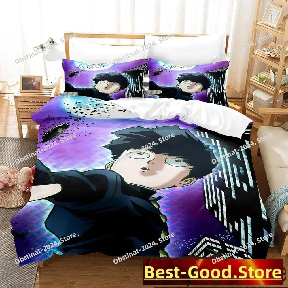 

Anime Mob Psycho 100 Bedding Set Duvet Cover Bed Set Quilt Cover Pillowcase Comforter king Queen Size Boys Adult Bedding Set