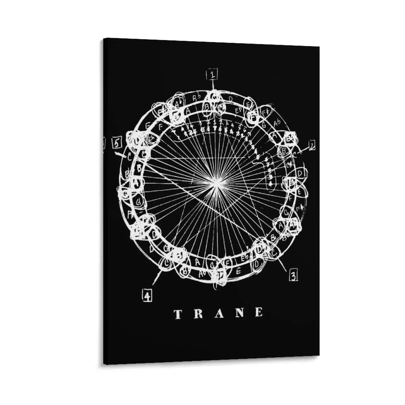 

Coltrane Chord Changes Mandala (light design) Canvas Painting wall art posters for wall room decors aesthetic poster anime