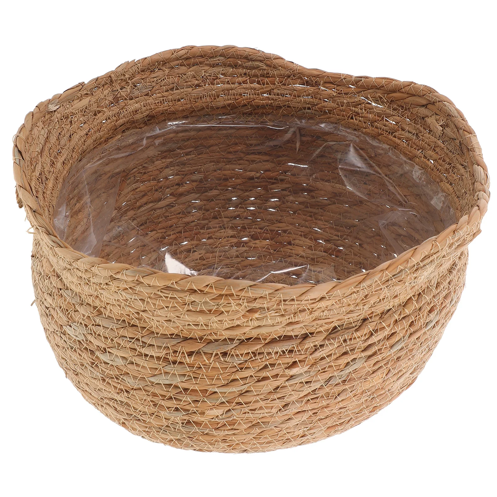 

Straw Woven Flower Plant Pot For Indoor Plants Storage Small Weaving Basket Planter Baskets Decorative Flower Basket