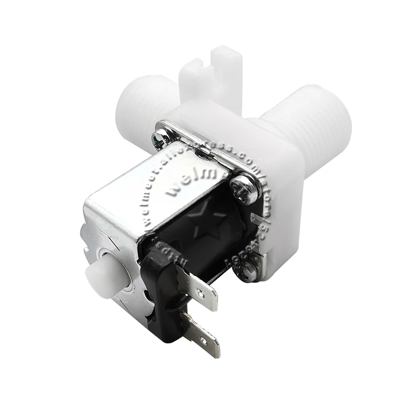 

1 шт. DC12V/24V нормально открытый прямоугольный пластиковый электрический электромагнитный клапан управления водяной клапан G1/2 "DN15 # 2