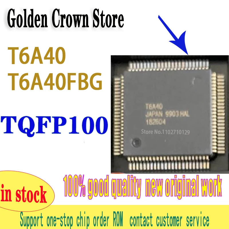 2pcs/lot T6A40 QFP92 T6A40FBG QFP T6A40FB TQFP100 ROW DRIVER FOR A DOT MATRIX LCD new original in stock