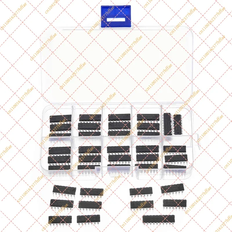 40Pcs(20Pcs 74Hcxx+20Pcs 74Lsxx) Series Logic IC Assortment Kit Digital Integrated Chip