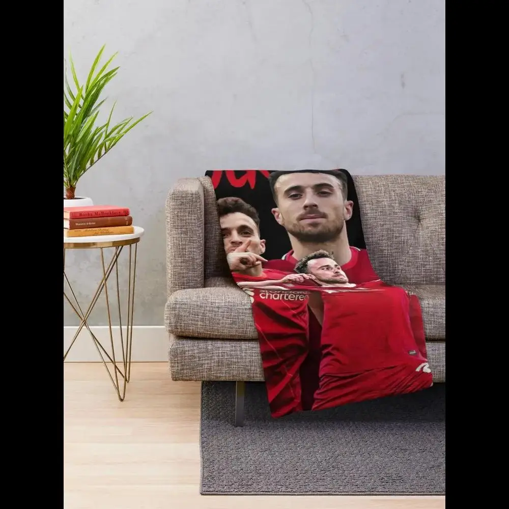

Флисовое одеяло Diogo Jota Youll Never Walk Alone для футбольных фанатов, подарок для домашнего декора