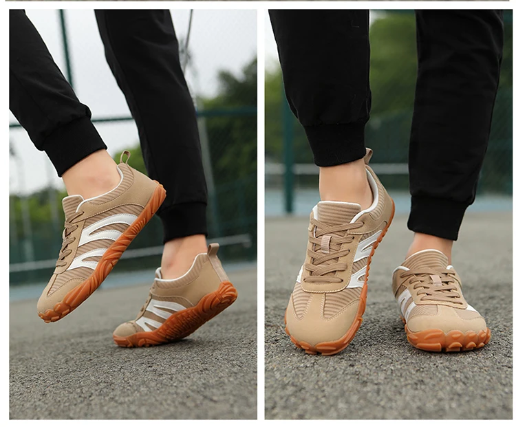Unisex Barfußschuhe mit breiter Zehenpartie, Freizeit-Sportschuhe für Damen, Laufschuhe, minimalistische, rutschfeste, atmungsaktive Walking-Sportschuhe – Detail 23