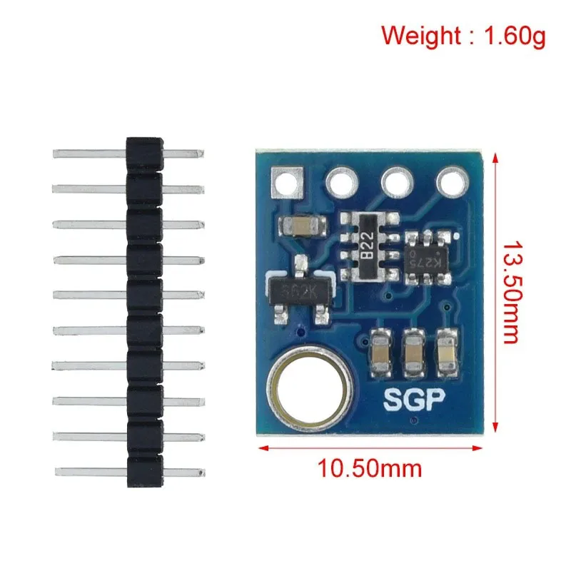 SGP41 SGP30 SGP40 Measurement Air Gas Sensor I2C Multi-pixel TVOC/eCO2 Formaldehyde Carbon Dioxide Detector Tester For Arduino