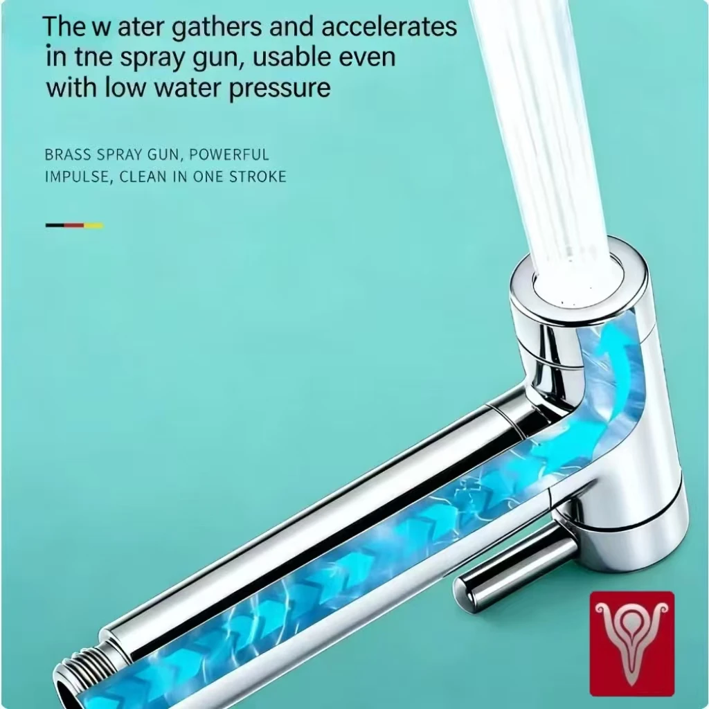 

Flow Control for Bathroom Hygiene and Cleaning Vintage Brass Toilet Bidet Sprayer Set with Adjustable Water