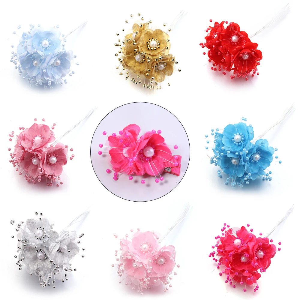 6 Stück/Set 12cm Künstliche Chiffon-Rosen Blumenstrauß für Heim, Raumdekoration, Hochzeit, DIY Scrapbooking, Girlande, Kranz