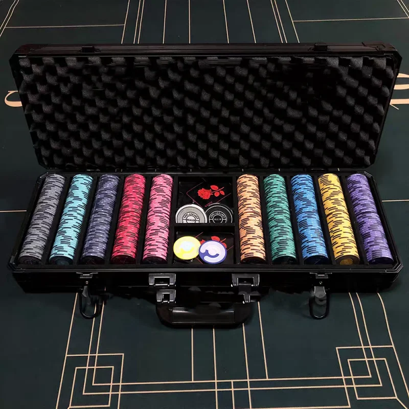 High Quality Poker Chips 500pcs Ceramic Stars Poker Chip Set for Casino