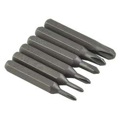 5pcs Cross Screwdriver Bit Set Magnetic Bits PH0000 PH000 PH00 PH0 PH1 PH2 4mm Hex Shank Screwdriver Nutdrivers Hand Tools