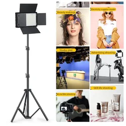 Led-800 Led Video Light Panel Bi-Color 3200-5600K Photography Lighting Panel On Camera Photo Studio Fill Lamp For Youtube Vlog