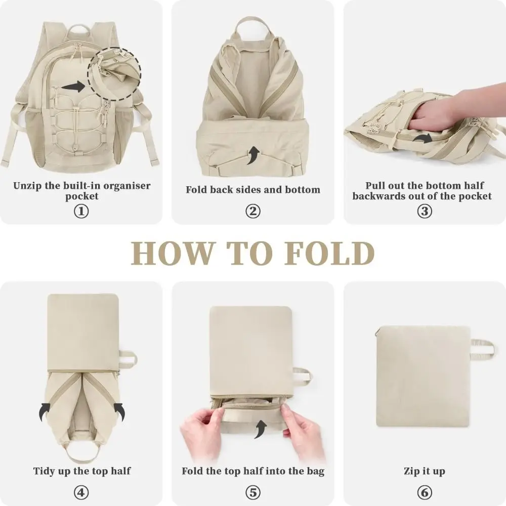 15L Capacity Hiking Backpack Lightweight Packable Cycling Backpack Waterproof Multi-purpose Travel Backpack Outdoor Activities