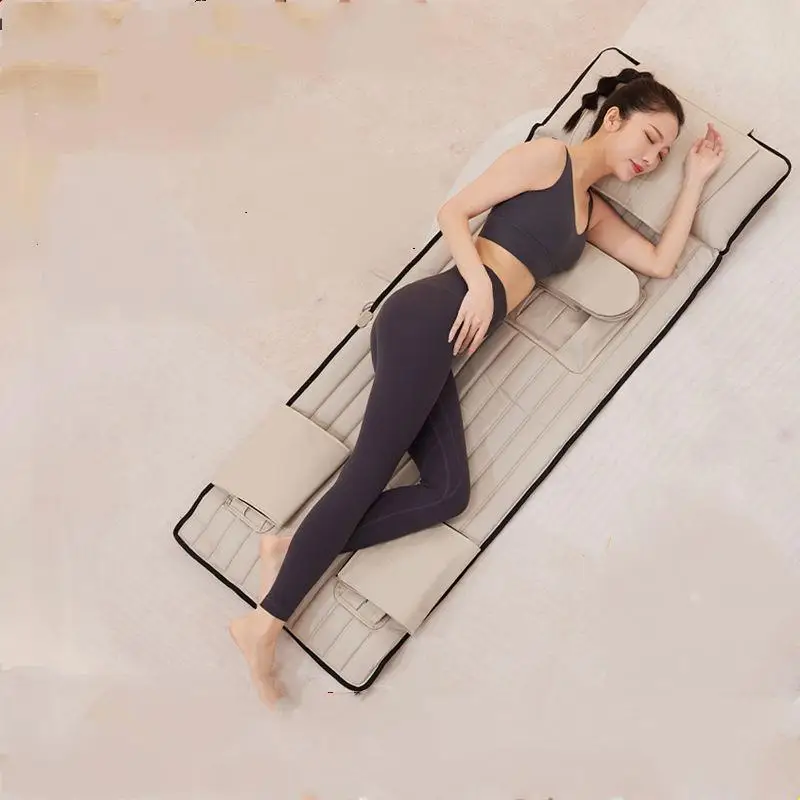 Electric Vibration Full-Body Massage Mattress Air Bag Home Portable Multifunctional Heating Massage Muscle Relax Mattress