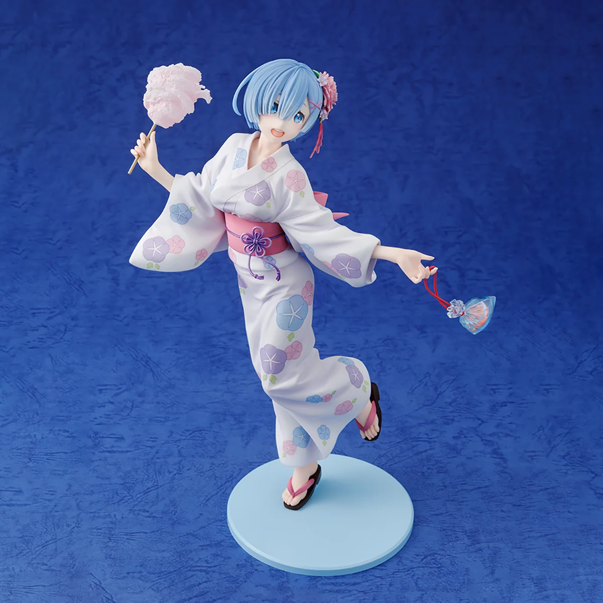 متوفر في المخزون الأصلي Claynel Kadokawa المطلي مسبقًا KDcolle Re: Zero Kara Hajimeru Isekai Seikatsu Rem Yukata Ver. أنيمي نموذج لجسم