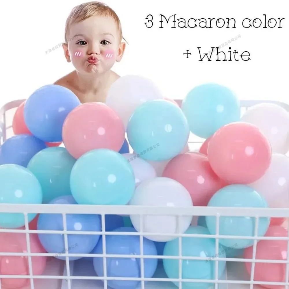 ลูกบอลหลากสี 100 ชิ้น ของเล่นเด็ก สำหรับเด็กเล่นในบ่อบอล สระว่ายน้ำกลางแจ้ง ลูกบอลเป่าลม บรรเทาความเครียด เกมสนุกๆ ของเล่นเด็ก