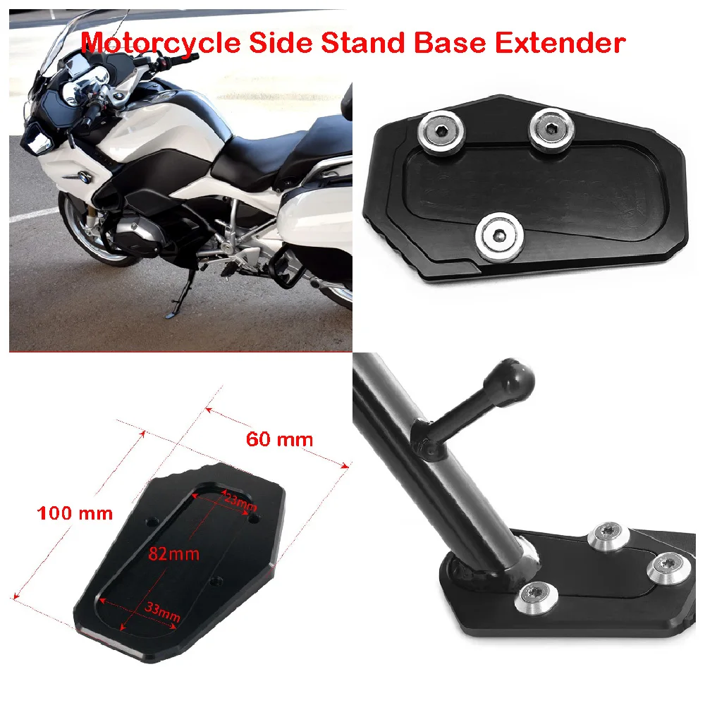 

Fits for BMW R1250RT R1200RT LC RT R1250 R1200 2014-2024 Motorcycle Accessories Side Stand Base Enlarge Plate Extension Widener