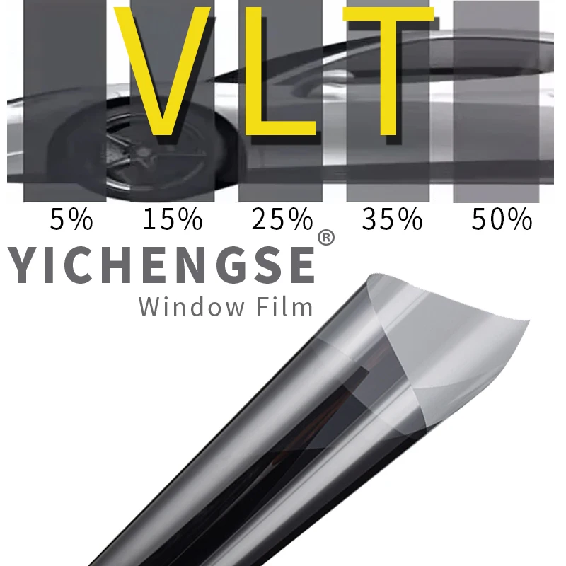 

5/15/25/35/50 Percent VLT Window Tint Film Glass Sticker Sun Shade Film for Car UV Protector foils Sticker Film 50cmX300cm