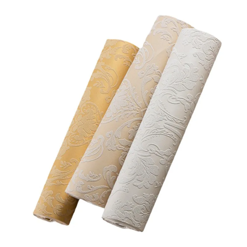 غير المنسوجة النمط الأوروبي خلفية بسيطة ثلاثية الأبعاد ستيريو ورق حائط ذاتي اللصق للمنزل غرفة المعيشة غرفة نوم التلفزيون حائط الخلفية