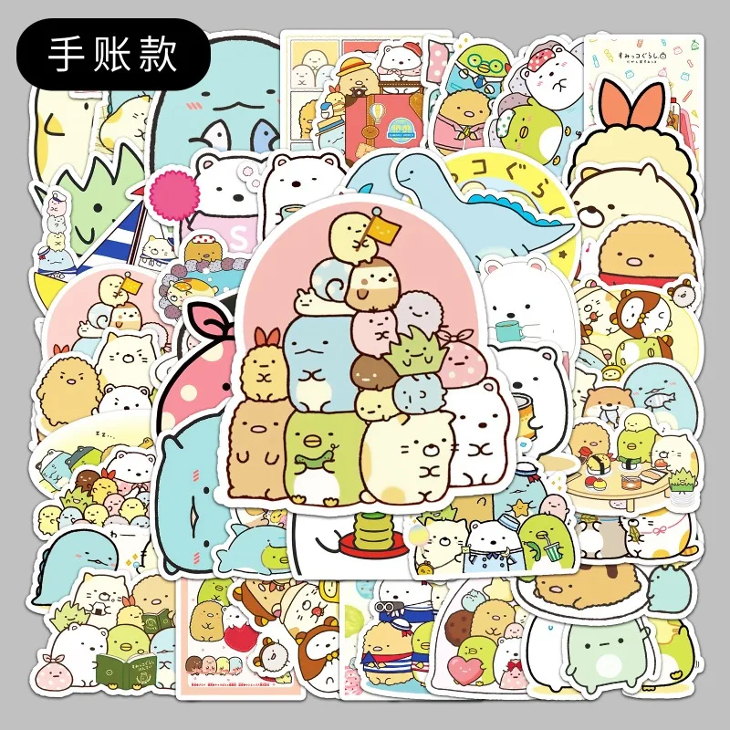 

50pcs Cartoon Personality Sumikkogurashi Creative Doodle Decorative Stickers
