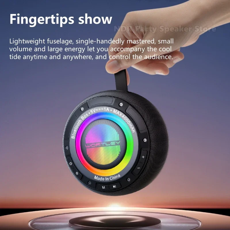 سمّاعات بلوتوث المنزل اللاسلكية الصغيرة الصوت في الهواء الطلق التخييم طبل مضخم الصوت الزائد U القرص كمبيوتر السيارة مكبرات الصوت عالية الجودة