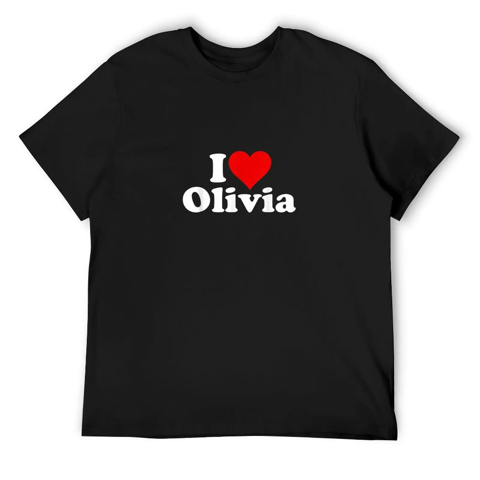 

i heart love olivia liv olive T-Shirt anime shirt quick drying basketball graphic tees mens graphic t-shirts hip hop