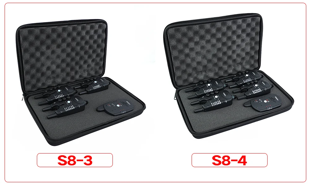 Pack 3 Alarmes De Morsure Sans Fil Dragon Carp - Étui Rigide Et Piles Inclus
