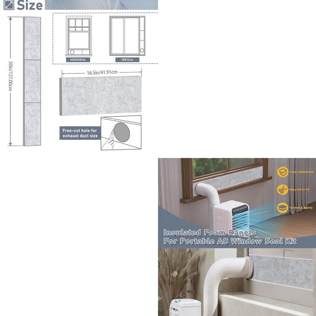 مجموعة من 3 ألواح الرغوة لعزل النافذة النافذة