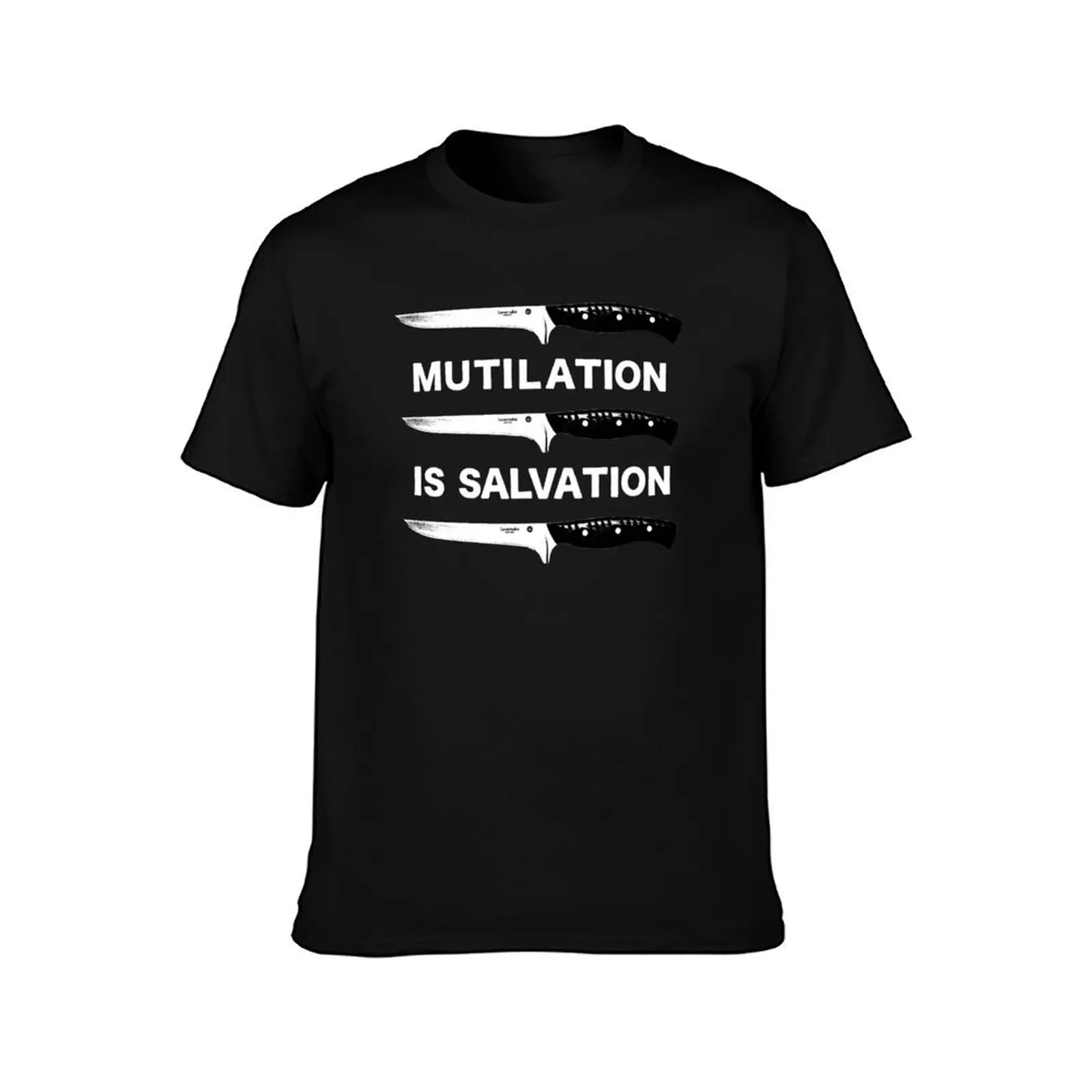 mutilation is salvation T-Shirt shirts graphic tees boys animal print vintage clothes summer clothes mens graphic t-shirts