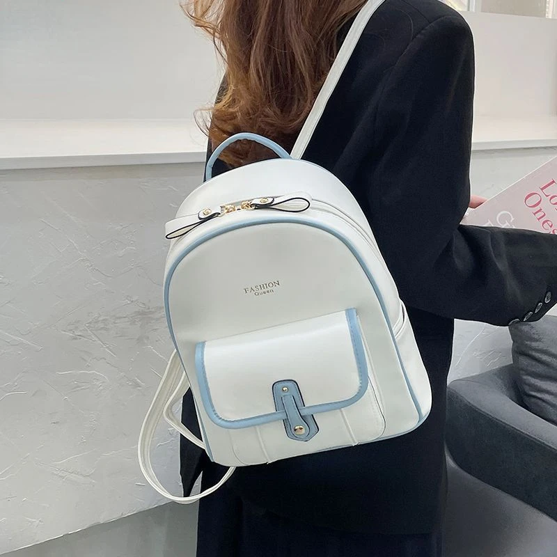 

Fashion Backpack for Women Autumn Winter New Mini Casual Travel Shoulder Bag Commute Handbag PU College Students School Backpack