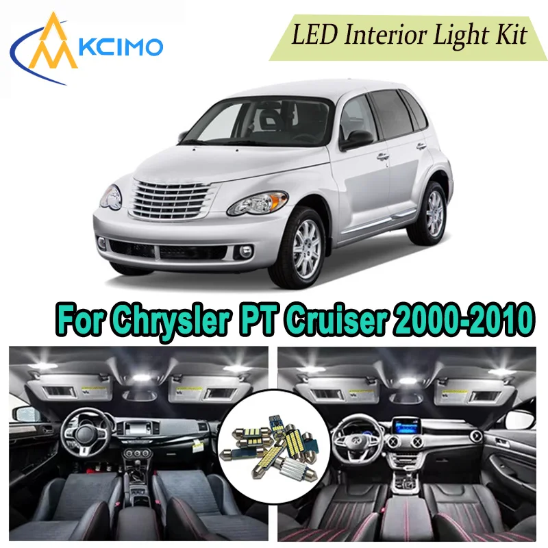 

Canbus LED Kit Interior Light Bulbs For Chrysler PT Cruiser 2000-2010，Door Lights Super Bright Light Set Easy Install