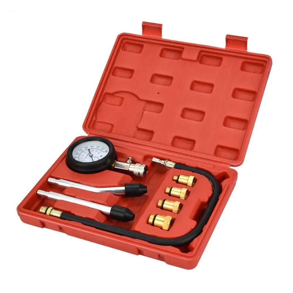 Kit professionnel de Test de Compression de moteur, adaptateur M10/12/14/18 0-300 PSI, testeur de manomètre, Kit de testeur de cylindre automobile