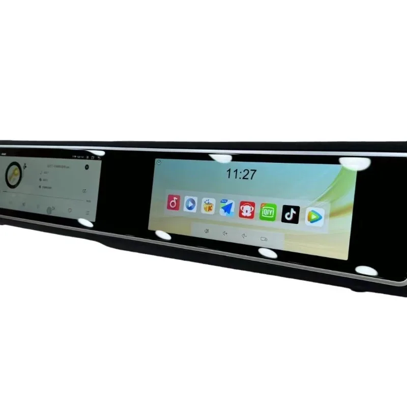 

Dual LCD screen co-pilot display for car modification and upgrade