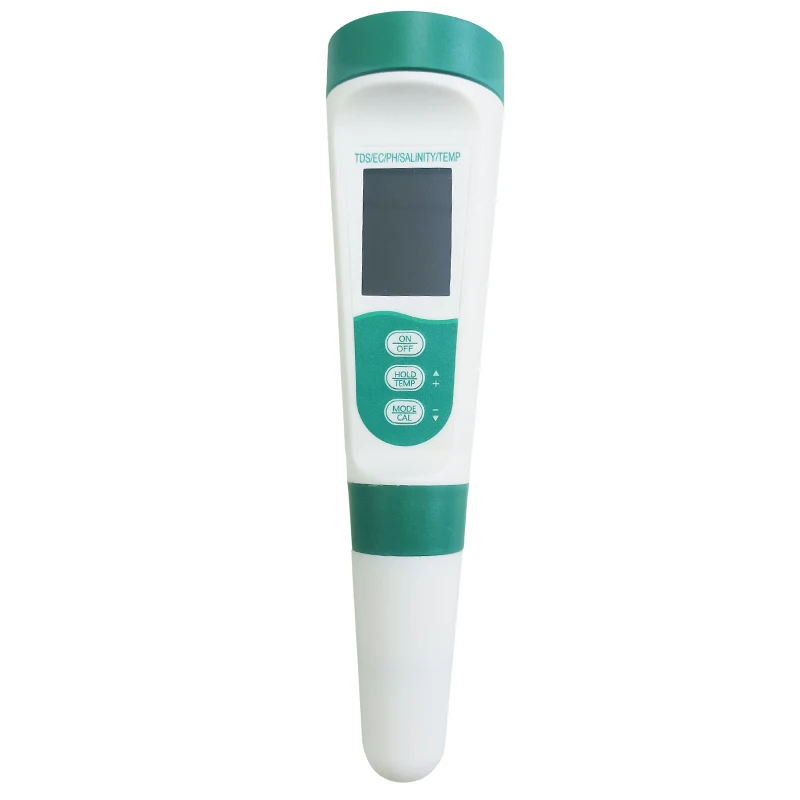 PH Meter 5 in 1 TDS/EC/PH/TEMP/Salinity Meter Water Quality Tester for Swimming Pool/Aquaculture/Hydroponics