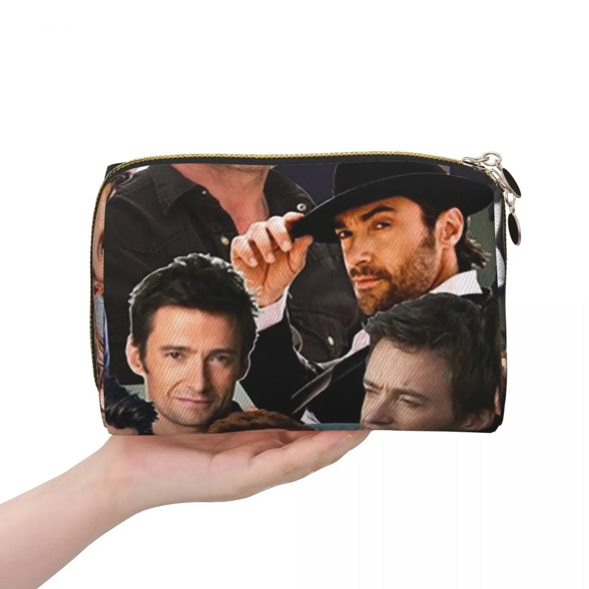 

Хью Джекман фотоколлаж женские косметички дорожный органайзер для макияжа сумка для хранения туалетных принадлежностей Dopp Kit Case