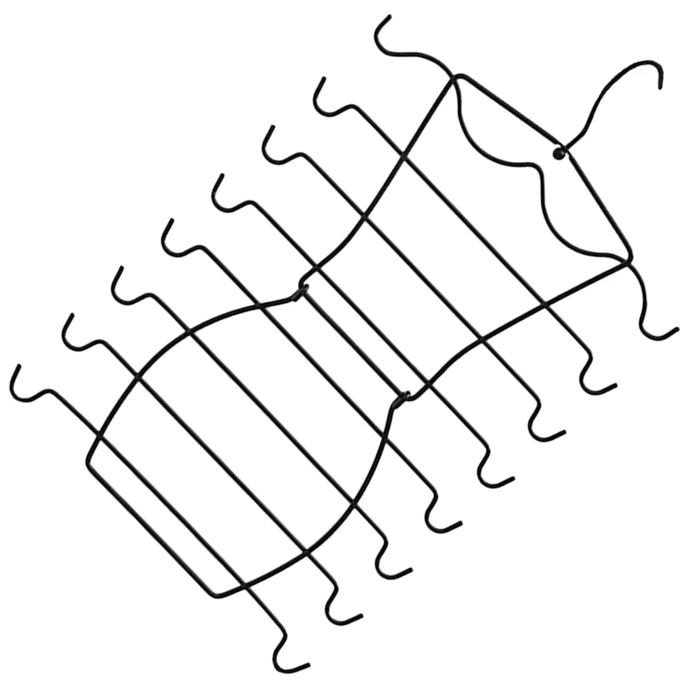 

8 Layers Storage ganizer Foldable Hanger Bra ganizer For Closet Black Closet Tank Tops Sock Rack Wardrobe Underwear Holder